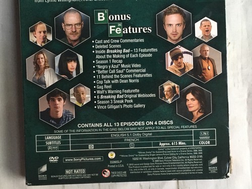 Breaking Bad Complete Second Season DVD Bryan Cranston - Picture 4 of 12