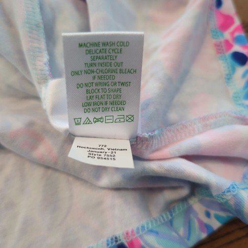 Lilly Pulitzer Riegan Zanzibar fit flare ruffle sleeve blue pink summer dress XS - Picture 8 of 15