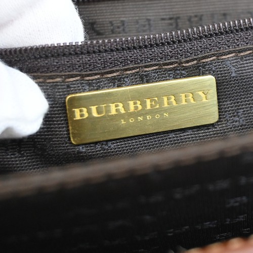 BURBERRY Logo Nova Check Crossbody Shoulder Bag PVC Leather Beige Brown 31FB800 - Picture 18 of 20