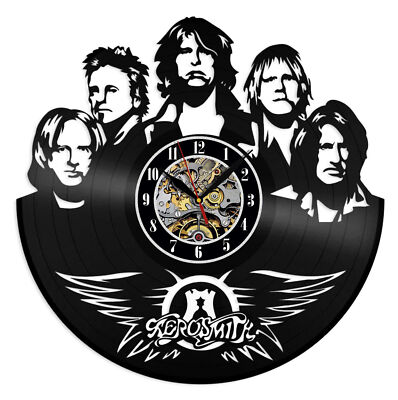 Aerosmith Vinyl Record Wall Clock Gift Surprise Ideas Friends Birthdays ...