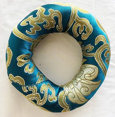 Tibetan Velvet Embroidered Small Singing Bowl Cushion OM Tibetan Velvet Embroidered Small Singing Bowl Cushion OM