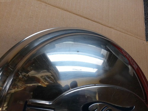 Wheel Center Caps 1940's Ford Pickup Truck Dog Dish Hubcaps Pair--Nice Used - Picture 6 of 8