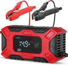 Car Battery Charger 12V / 6A , Smart LCD Display W/ 4 Charging Modes