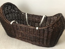Vintage Large Wicker Baby Crib Basket PICK UP ONLY
