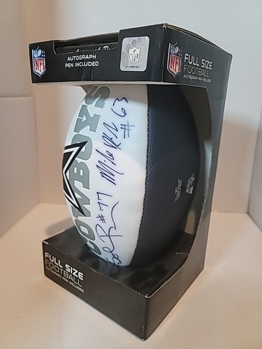 Dallas Cowboys #77 And Mike Kiselak #63 Full size Football Autographed - Picture 3 of 4
