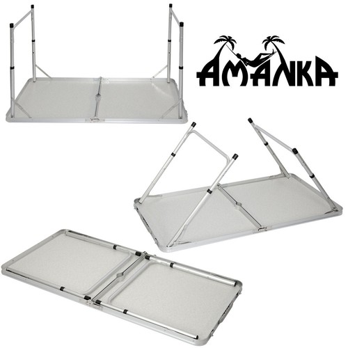 Campingtisch ca.120x60cm Klapptisch Koffertisch Falttisch Hocker Aluminium Tisch - Bild 4 von 11