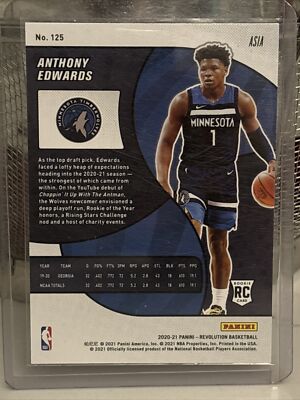 2020-21 Panini Revolution Asia Red Anthony Edwards RC Rookie