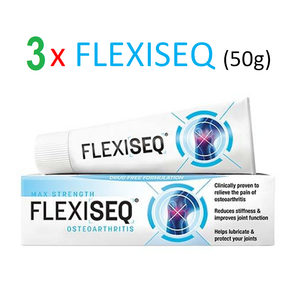 3 x FLEXISEQ 50g Gel for Osteoarthritis 