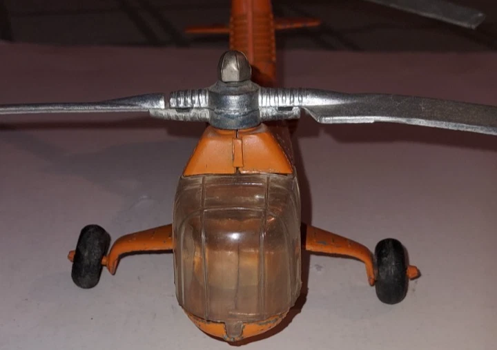 Vintage Toy Hubley Kiddle Metal Forest Ranger Helicopter VG - Image 4 of 4