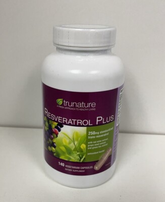 Trunature Resveratrol Plus, 140 Vegetarian Capsules  Antioxidant Health Support