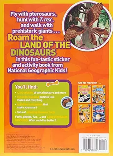 National Geographic Kids Dinos Sticker Activity Book: Over 1,000 Stickers!  by National Geographic Kids, Paperback