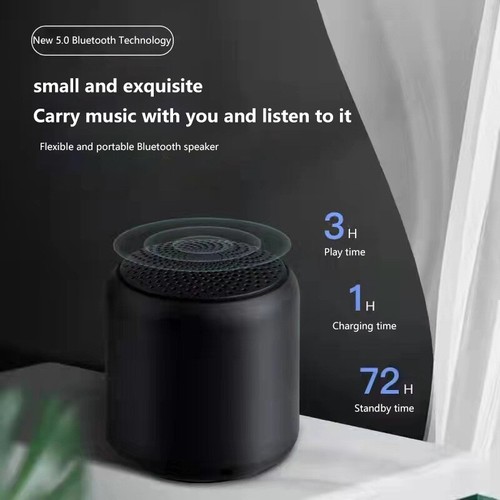 Wireless Bluetooth Speaker Portable Outdoor Loudspeaker Mini Column 3D Stereo - Zdjęcie 10 z 18