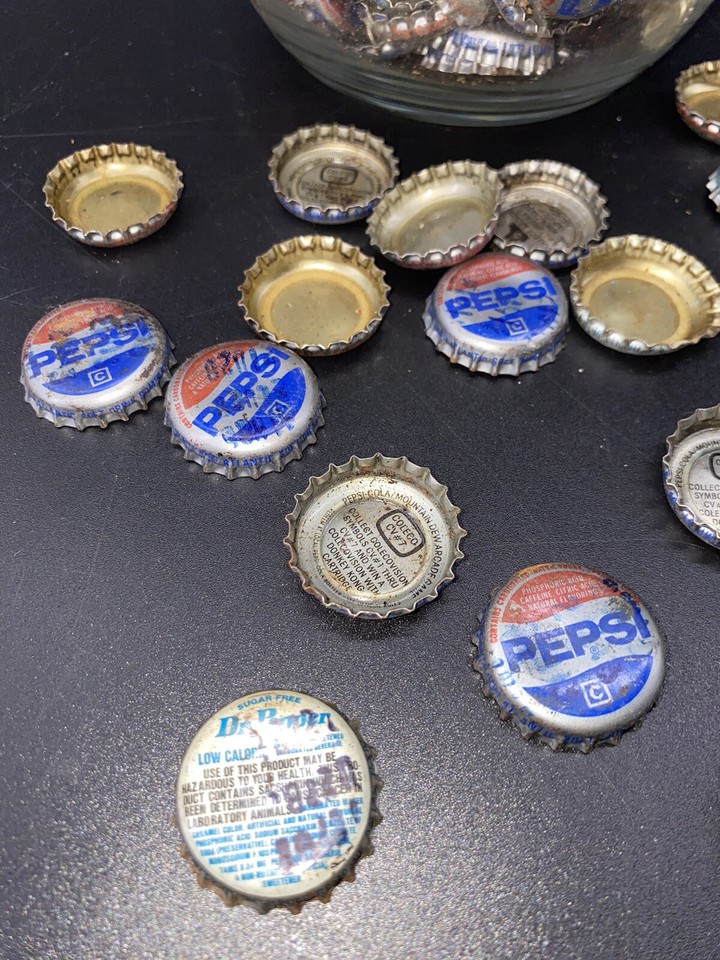 Big Lot Soda Bottle Caps Coke Pepsi Diet Dr. Pepper COLECO CONTEST
