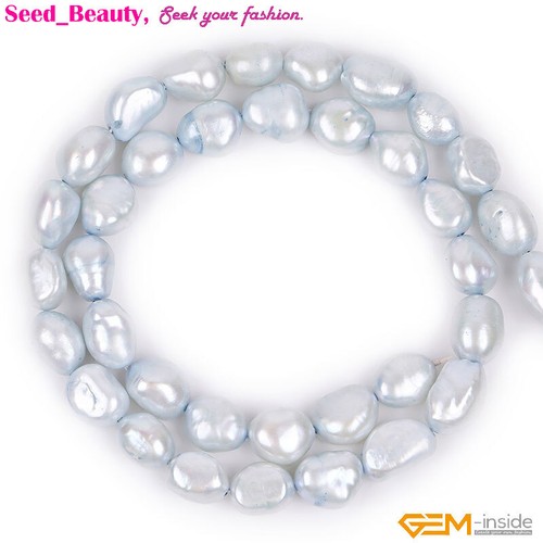 Craft Freshwater Pearl Loose Beads for Jewelry Making 15" DIY 8-9mm Wholesale - Picture 9 of 110