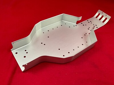 Team Associated RC10CC ALUMINUM SILVER CHASSIS TUB RC10 rere classic 40th clear