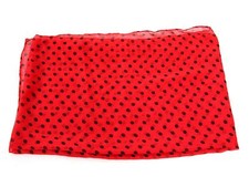 Women's Fashion Small Polka Dots Polyester Scarf Red Scarves Wraps