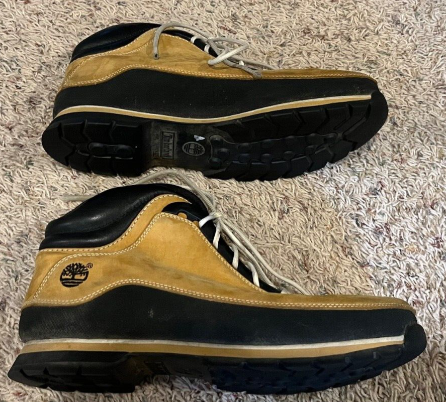 Timberland Boots Euro Dub Size 10.5 Mens Wheat Tan Black Suede Leather Timberland Boots Euro Dub Size 13 Mens Wheat Tan Black Suede  main image 4