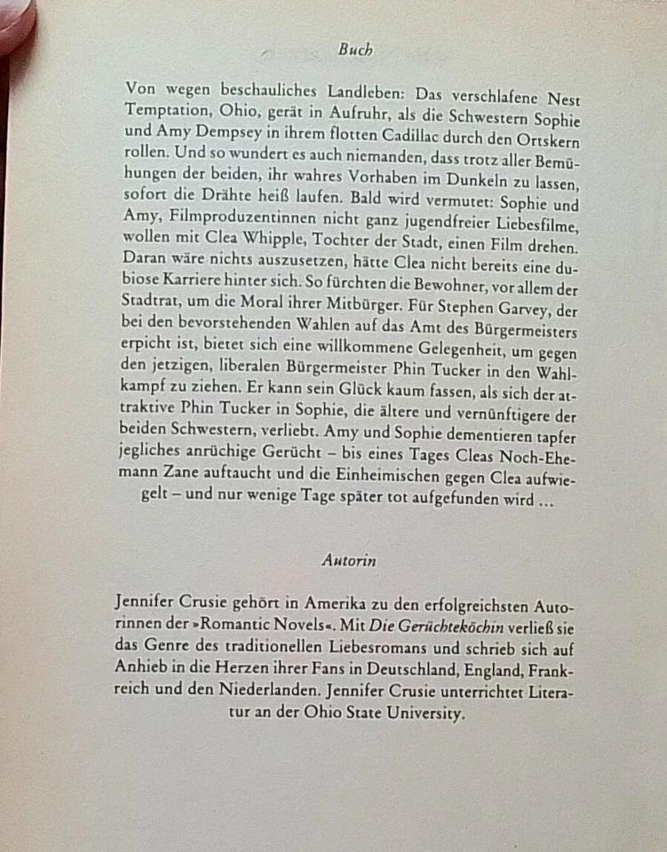 Buch "Die Naschkatzen" Jennifer Cruise Roman Liebe Schwestern Landleben Skandal - Bild 3 von 4