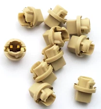 Lot of 10 Replacement Sockets For T1 3/4 Glass Wedge Base Lamps W2.1x4.9d