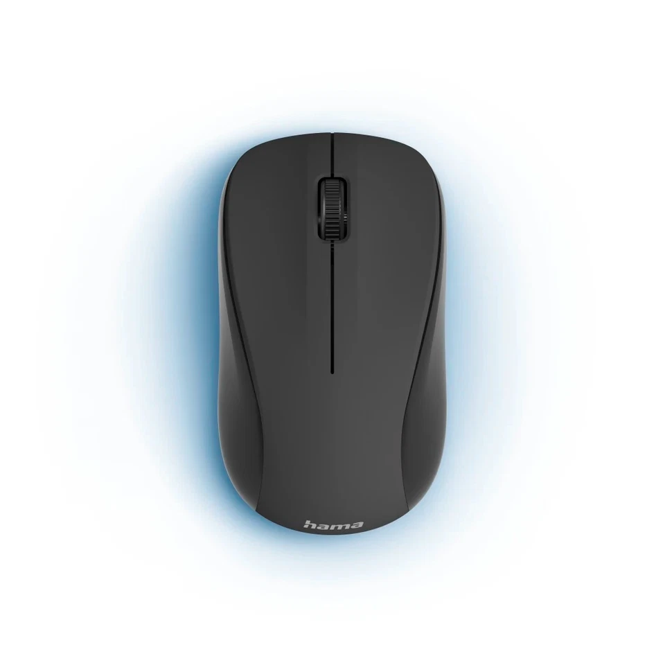 Hama MW300 V2 3 Button Wireless Optical Mouse/1200DPI/Silent/PC/Black - Image 2 of 3