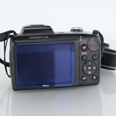 Nikon Coolpix L110 Bridge Camera 12.1MP 15x Zoom HD Video Black
