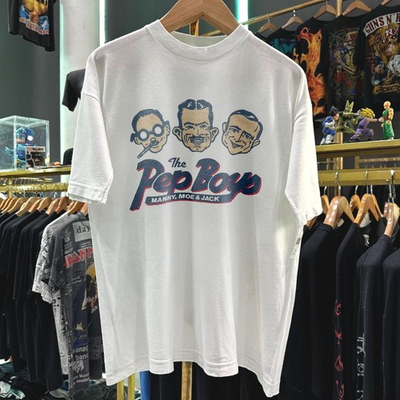 #ad #ad 80s 90s The Pep Boys Faded White T Shirt XL $25.99