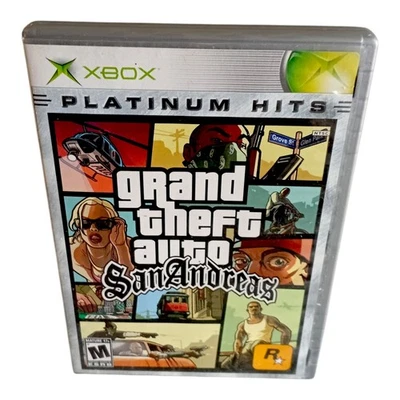 Grand Theft Auto: San Andreas Platinum Hits (Microsoft Xbox, 2005) - Image 1 of 4