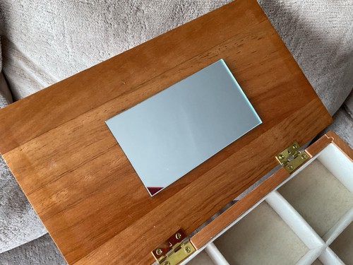 Vintage Wood Jewellery Box + Drawers - Bild 7 von 10