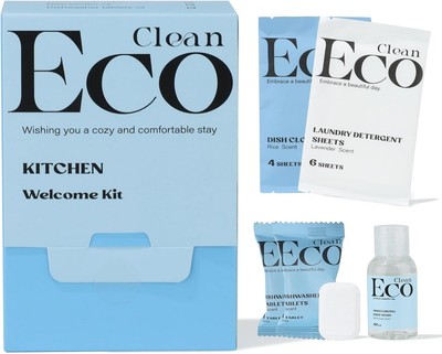 Kitchen Cleaning Welcome Kit, 4 Pcs Pre-load Dish cloth, 2 Dishwashing... 