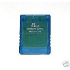 Sony OEM PlayStation 2 Memory Card 8MB Blue Very Good 0Z