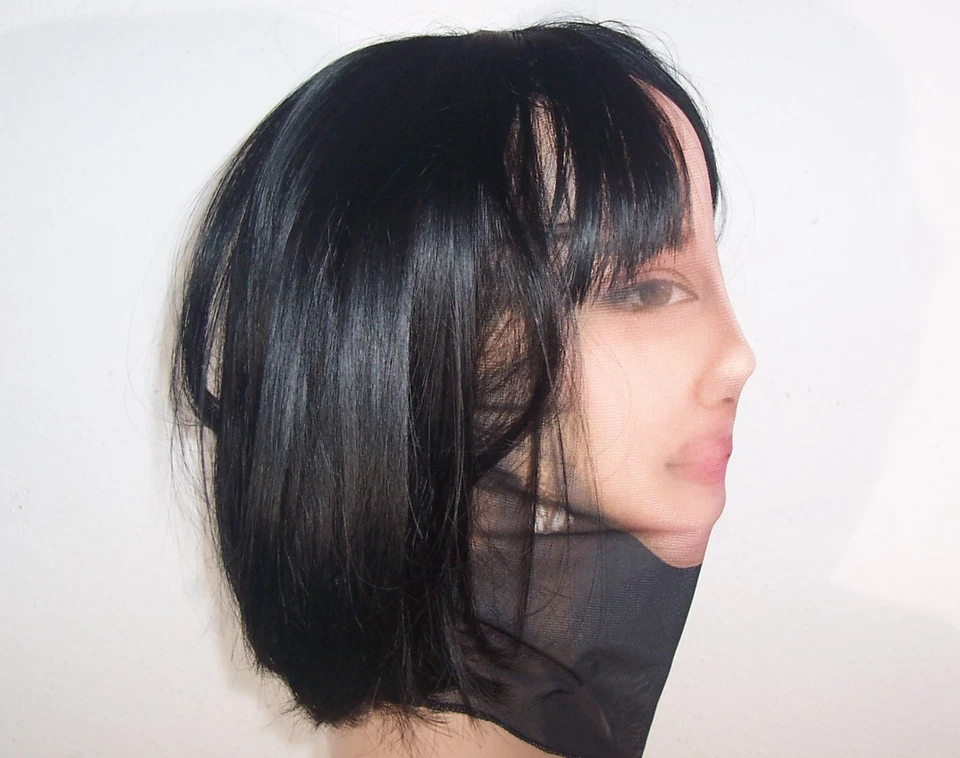 Realistische  3D-Druck Vollgesichtsmaske, Atmungsaktiv, transparentes Meshgewebe - Bild 2 von 4