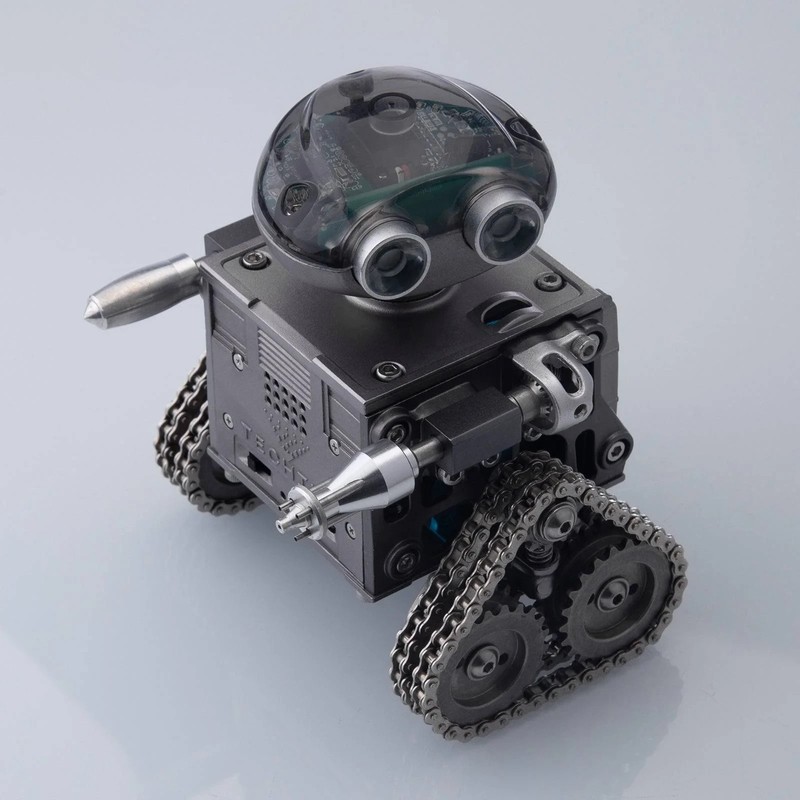 TECHING DM518 RC Tank Robot Kit 160PCS Metal DIY Bluetooth Speaker STEM Build