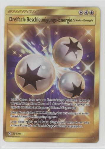 Triple Acceleration Energy German Pokémon Sun & Moon Unbroken Bonds #234