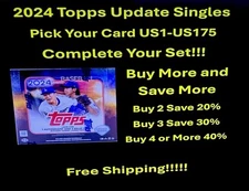 2024 Topps Update Series Base Cards (US1 - US175) - You Pick - Complete Your Set