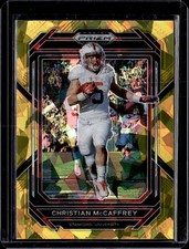 2023 Panini Prizm Draft Picks #17 Christian McCaffrey Prizms Gold Ice