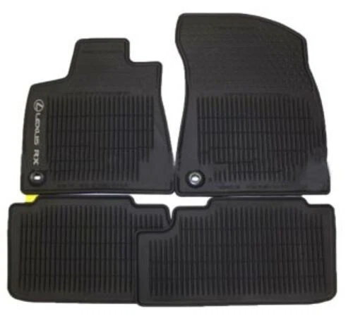 2016-2022 Lexus RX350/RX450H Black All Weather Floor Mats Genuine PT908-48160-20 - Image 3 of 4