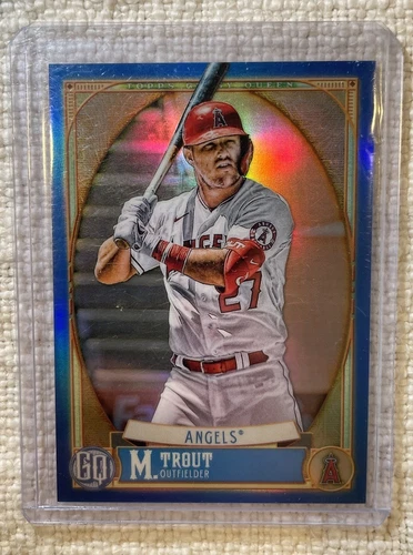 2020 Topps Gypsy Queen Chrome Box Toppers Blue Refractors #300 Mike Trout /99