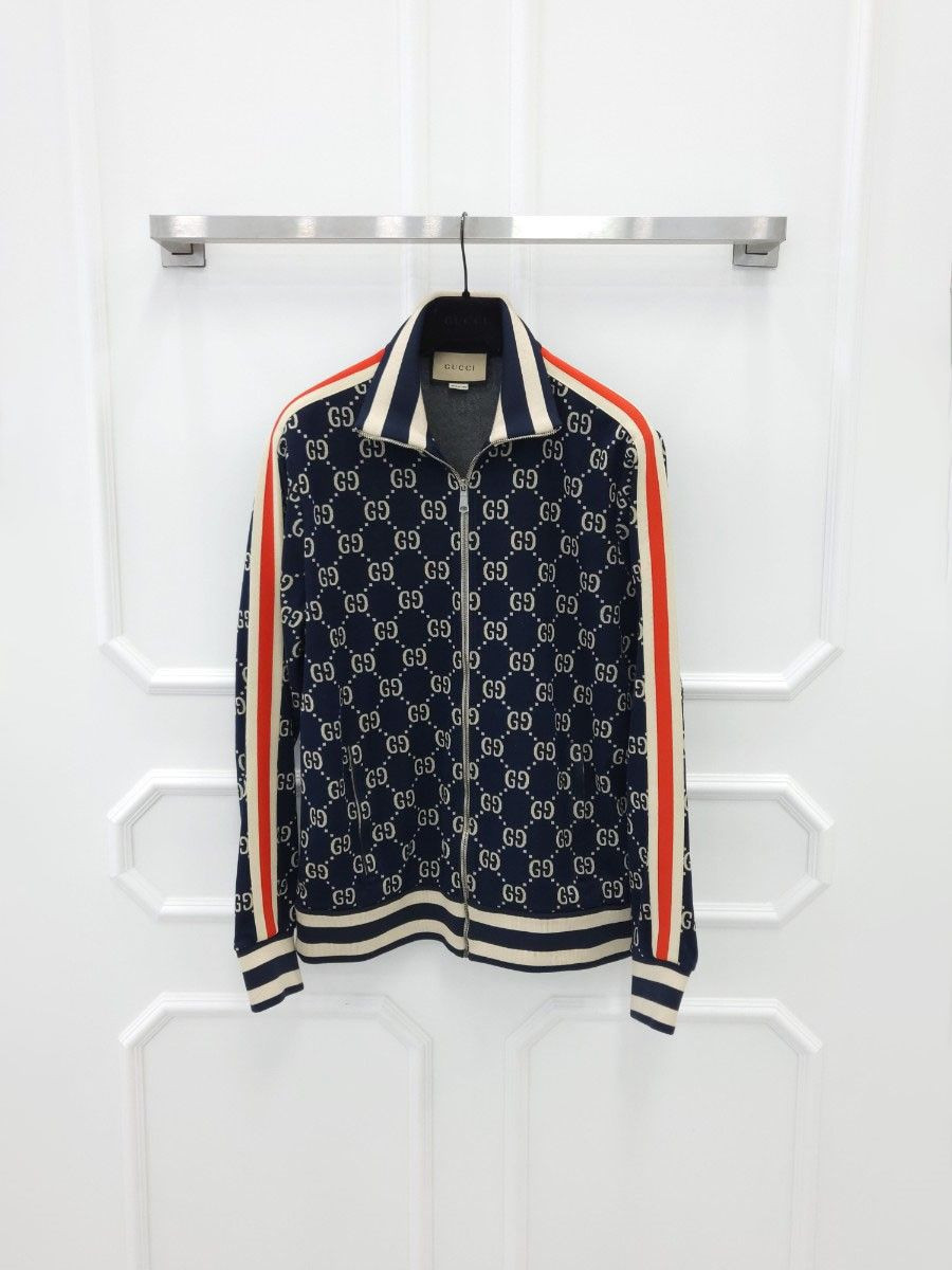 Gucci GG Jacquard Zip Jacket 496919 121055274 | eBay Gucci GG Jacquard Zip Jacket 496919 121055274 | eBay