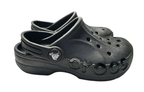 Crocs Classic Clog Black Sz C9 Unisex Toddler Slip On Shoes Lightweight Comfort
