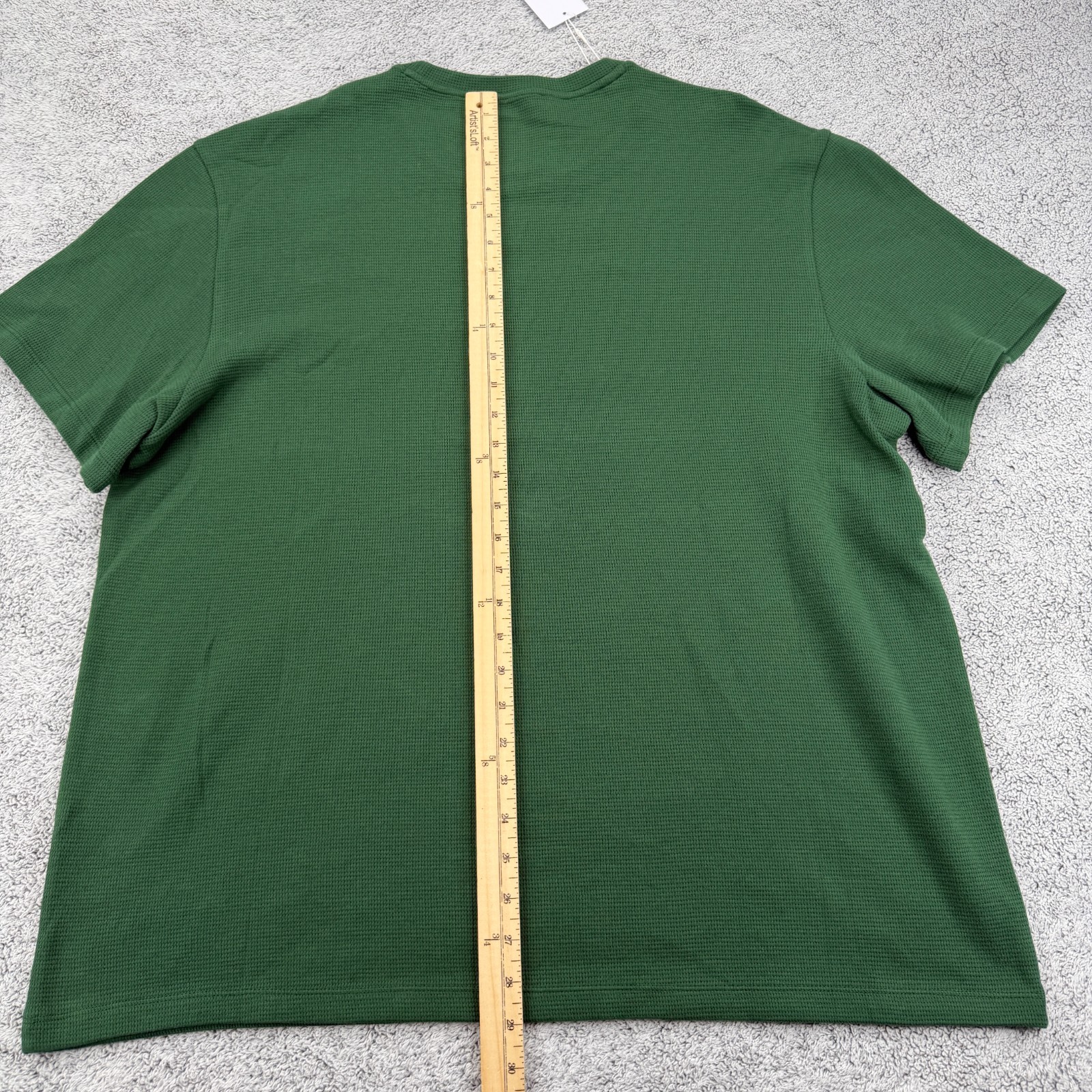 Lacoste Shirt Mens XXL Green Waffle Knit Crocodile Logo Short Sleeve Sleepwear thumbnail 10