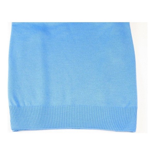 Hombres PRINCELY Suave Lana Merinos Suéter Tejido Ligero Polo 1011-40 Azul Cielo - Imagen 3 de 6