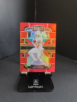 2023 Panini Select - Concourse Trey McBride #1 Red Prizm /99 Cardinals Football!