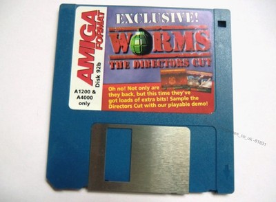 81831 Disk 92b Amiga Format - Worms The Directors Cut - Commodore Amiga () 