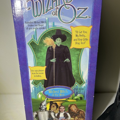 Vintage The Wizard Of Oz Wicked Witch West Gemmy 2001 Animated Figure Tested 17" - Picture 11 of 14