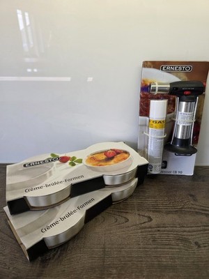 NEU Ernesto Crème Brûlée Set Küchenbrenner