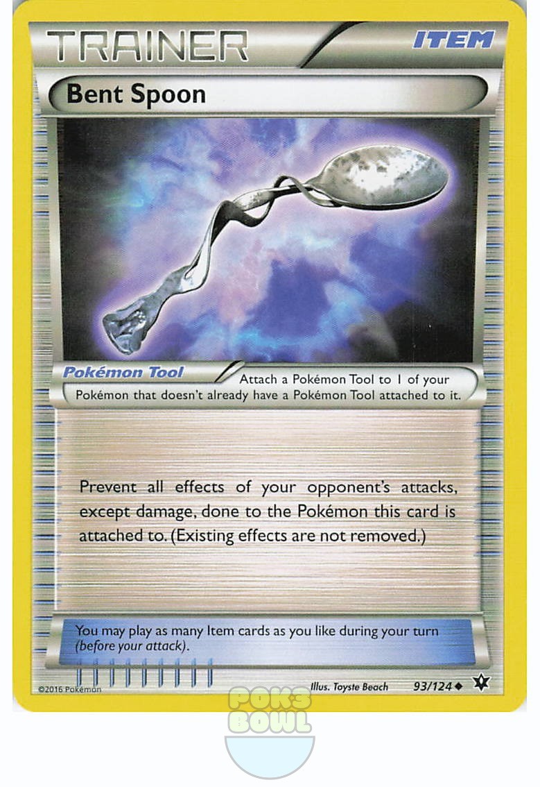 Bent Spoon 93/124 Uncommon 2016 Pokemon Fates Collide Toyste Beach LP