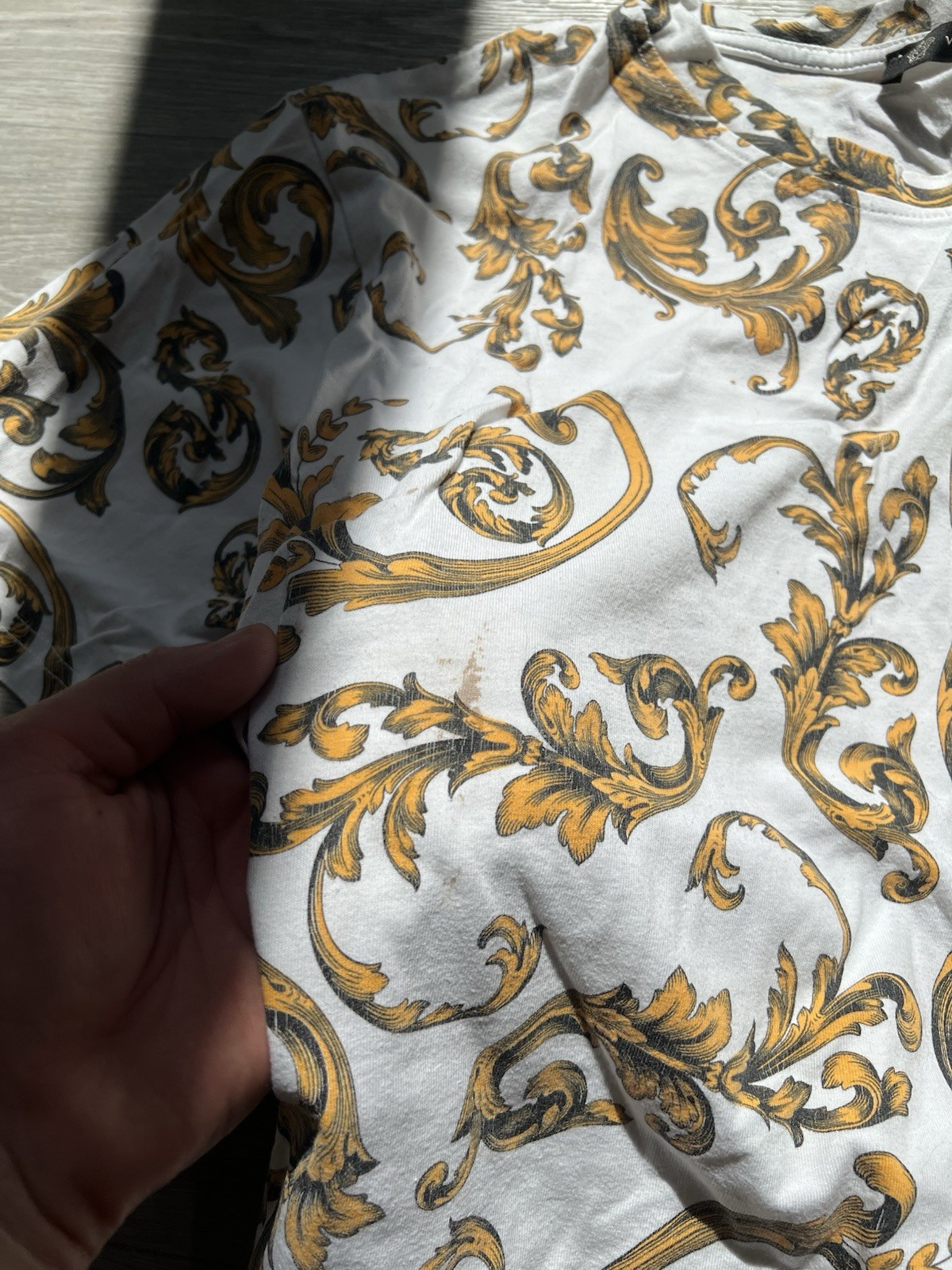 GIANNI VERSACE Italy Medusa Full Print Large Designer Size ХЛ Slim Fit Shirt thumbnail 4