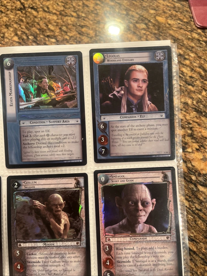 Lord Of The Rings “Shadows” LOTR 17 Foil Cards Unplayed Foil Cards! - Image 2 of 4