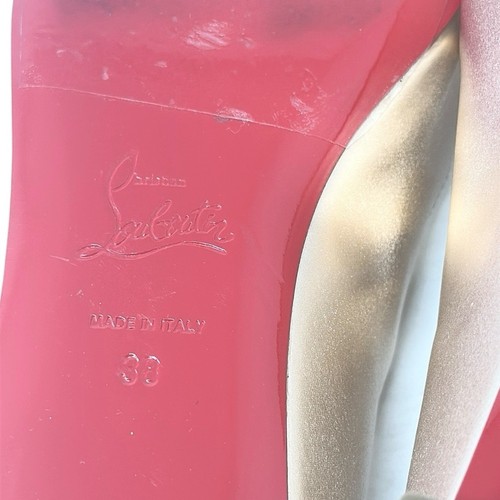 Christian Louboutin Sweet Jane Leather Ballet Flats Rose Gold Size 38 - Picture 12 of 12