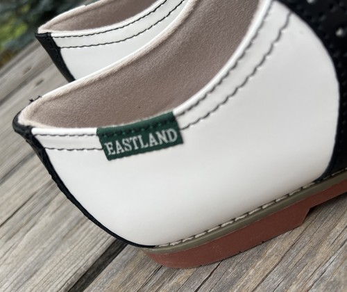 ¡Nuevo! Zapatos Oxford Eastland Sadie para mujer 8 cuero negro/blanco 3331-13 - Imagen 3 de 12